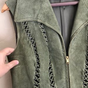 Gorgeous green vintage western dress